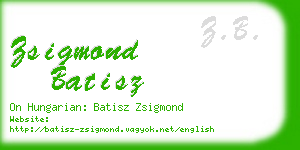 zsigmond batisz business card
